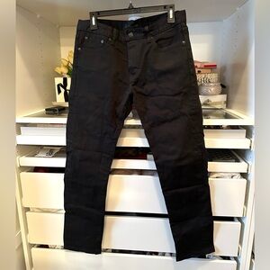 Uniqlo Men's Black Slim Straight Jeans 31x32